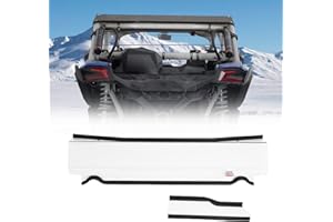 KEMIMOTO X3 Rear Windshield, Back Window Compatible with Can Am Maverick X3 and Max 2017-2025 PC Scratch Resistant Heavy Duty Hard Full Windscreen UTV Accessories Clear