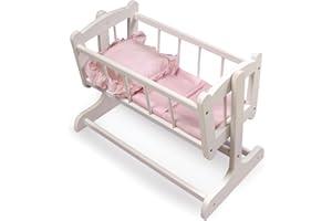 Badger Basket Heirloom Doll Bed with Blanket | Fits 18-20 Inch Dolls | Classic Design for Imaginative Play
