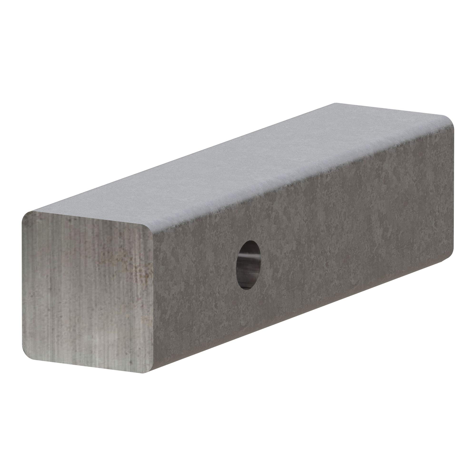 Photo 1 of CURT 49537 2-Inch x 8-Inch Weld-On Raw Steel Trailer Hitch Bar Shank