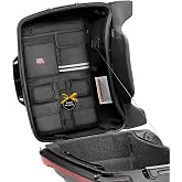 KEMIMOTO Tour Pack Lid Organizer Fit for Road Glide Road King Electra Glide | Multi Pockets Keep Organizer, Rear Pack Compatible with Touring Models Street Glide 1993-2013