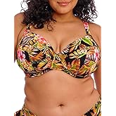 Elomi Womens Tiger Valley Uw Plunge Bikini Top