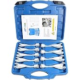 DPTOOL 9pc Common Rail Injection Fuel Line Socket Set with 12 Point 1/2" Dr | 12mm 14mm 16mm 17mm 18mm 19mm 21mm 22mm 24mm Socket Removal Temperature Sensors Thermo Switches