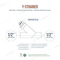 Midline Valve 322D234 Y-Strainer with Stainless