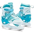 WELLWON Ice Skate for Kids Boys Girls, Adjustable Blades Iceskates Ice Skates