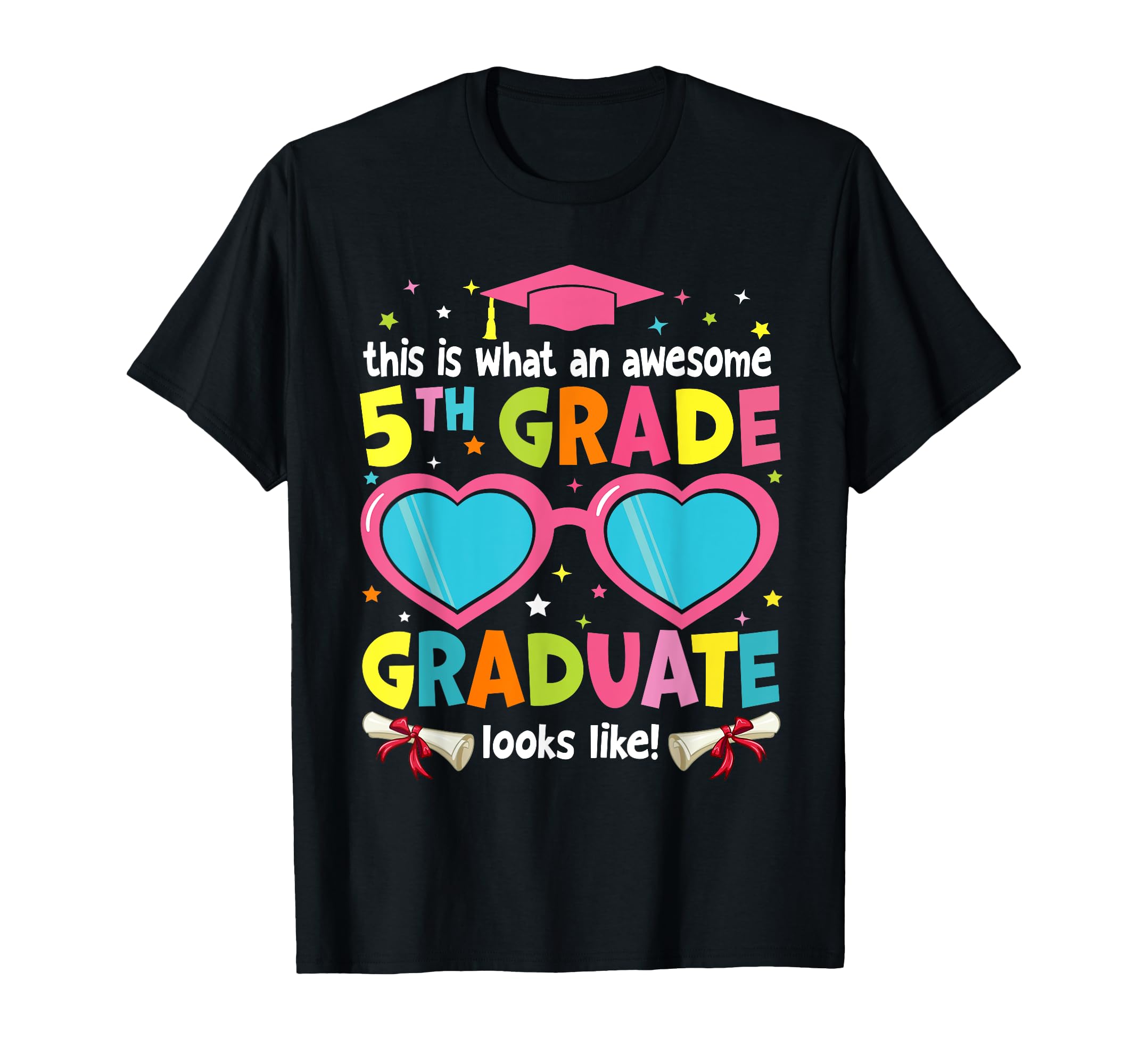 Photo 1 of Awesome 5th Grade Graduate Looks Like 5th Grade Graduation T-Shirt LARGE PURPLE 