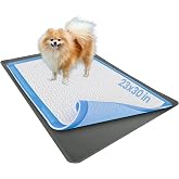 Dog Pee Pad Holder - Fits Up to 23&rdquo; x 30&rdquo; Pee Pad - 1 Pack - Grey | Stable Grip, Soft Edges, Quick Wipe Silicone Surface, Dog Pad Holder for Indoor Flooring Protection
