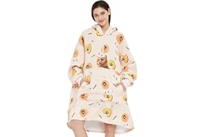 KarSyon Wearable Blanket Hoodie,Snuggies Adult Gift for Women Men Oversized Zip up Blankets Sweatshirt,Cozy Hooded Blanket
