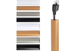 Rubber Bond TV Cord Hider Cable Protector - Strong Self Adhesive Wall Cord Cover Cable Hider - Low Profile Cable Management W