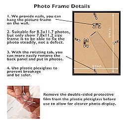 JCJMY 8.3x11.7 A4 Picture Frame Set of 6 for Wall