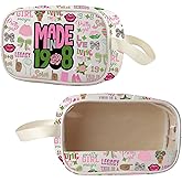 Lywjyb Birdgot Pink and Green Character Greek Sorority Clear Makeup Bag Pinkies Sorority Sisterhood Gift (Made in 08 Bag)