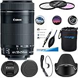 Canon EF-S 55-250mm f/4-5.6 is STM Lens - Deal-Expo Essential Accessories Bundle