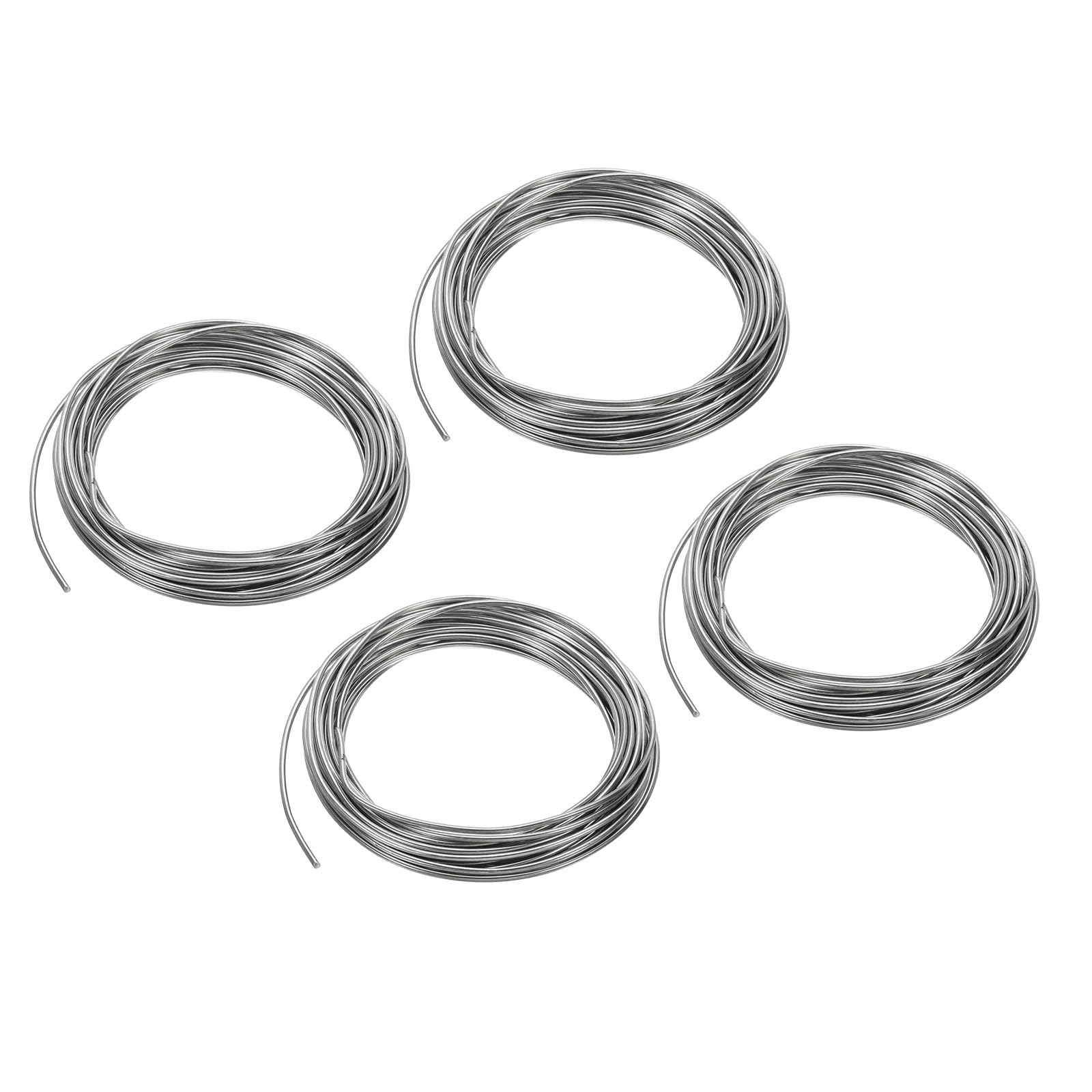 PATIKIL 99.995% High Purity Zinc Wire, 12 Gauge Pure Zinc Wire 2mm Soft Beading Wire Lab Scientific Experiment Zinc Wire Tool (16Ft/Roll), 4 Rolls — image 1