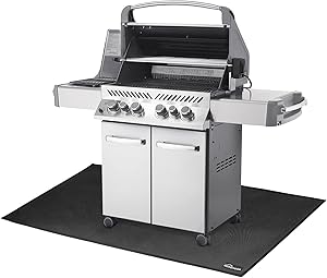 HOMENOTE Large Under Grill Mats, Durable 36 x 65 inches Deck and Patio Protective Mats, Fireproof Grill Pads for Outdoor, Perfect for Charcoal Grills, Gas Grills, Oil Fryers and Smokers