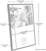 Hampton Frames Backloader A3 Poster Frame Pack of 3 Black Acrylic 29.7x42cm view 7