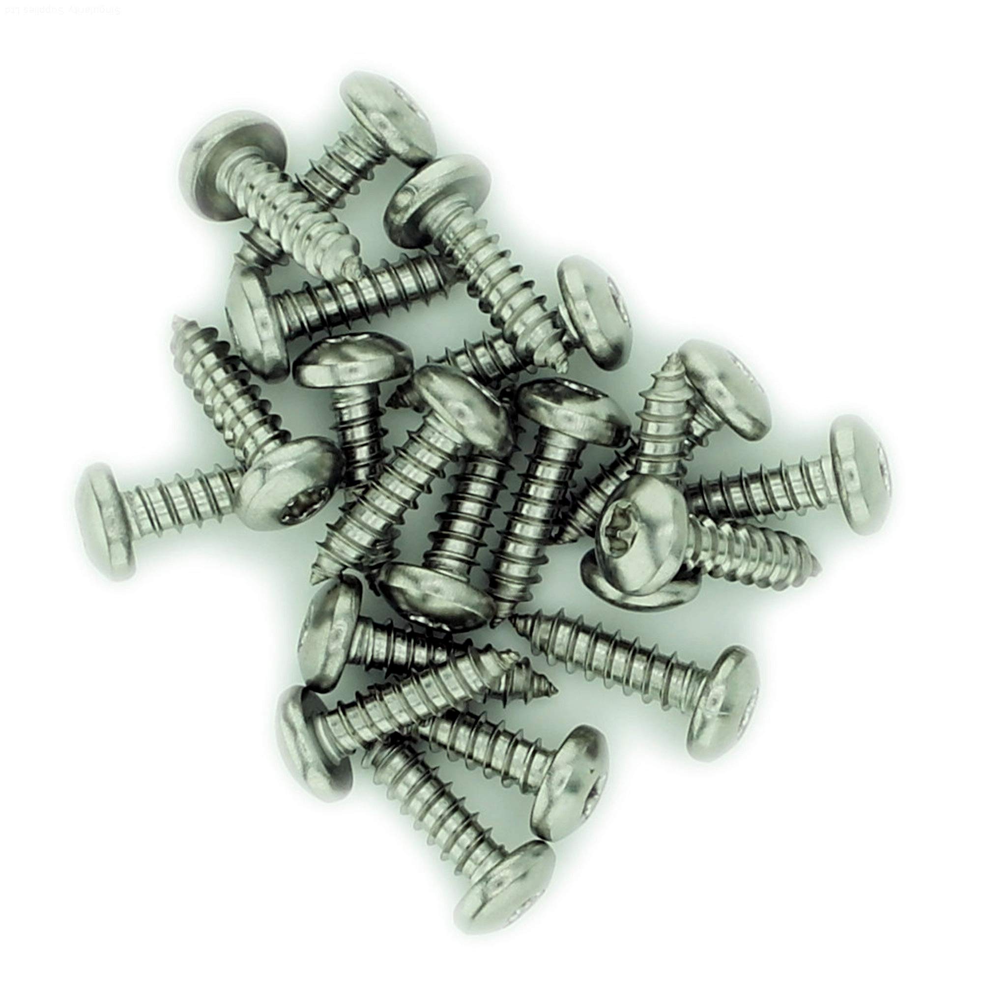 No.6 x 0.625 (3.5mm x 16mm) TX Pan Self-Tapping Screw - Stainless Steel (A2) (Pack of 20) — image 1
