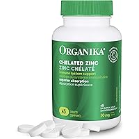 Organika Chelated Zinc 45 Tabs