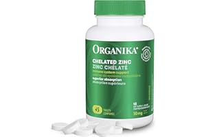 Organika Chelated Zinc 45 Tabs