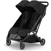 UPPAbaby Minu Duo Side-by-Side Double Stroller - Light &amp; Compact - James | From-birth, side-by-side compact stroller that's small enough to fit through a standard doorway
