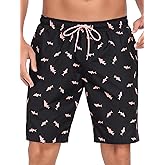 RELLECIGA Men's Board Shorts Quick Dry 9 Inch Swim Trunk with Mesh Lining