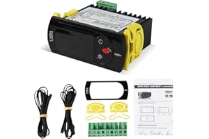 BOTEN PJEZS0H100 Carel Thermostat Carel Temperature Controller with Temperature Sensor Probes 115V,New Temperature Thermostat for Carel and All Refrigerator Types (PJEZS0H100)