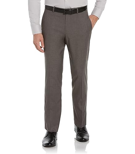Perry Ellis Portfolio Modern Fit Twill Men's Dress Pants, Flat
