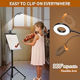 iZELL LED Desk Lamp with USB Adapter 3 Color Modes 10 Brightness 40cm Arm view 5