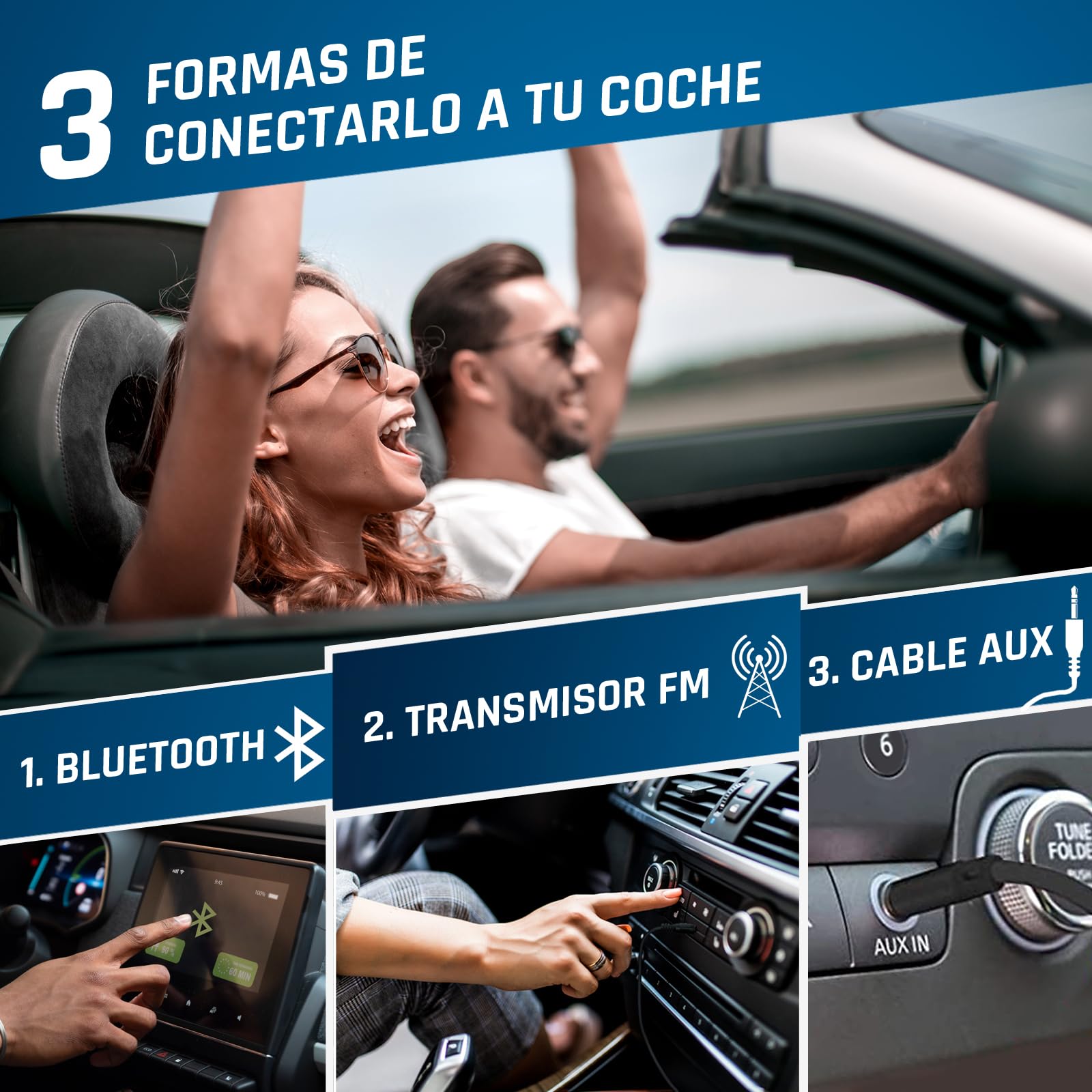 KLIM Discover Wood + Portable CD Player Walkman with Long-Lasting Battery + New + with Headphones + Radio FM + MP3 CD Player Portable + SD Card, FM Transmitter, Bluetooth + Ideal for Cars