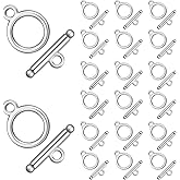 20 Sets Toggle Clasps for Jewelry Making, Stainless Steel OT Toggle Clasps for Necklace Bracelet Jewelry Making, DIY Crafts