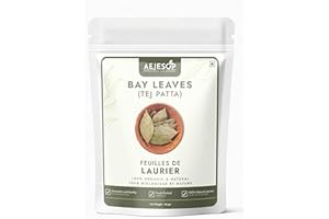 AEJESOP Organic Bay Leaves, Tej Patta, Indian Spice, 1oz