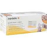 Medela Quick Clean Breast Pump And Accessory Wipes, 40 Count, Individually Wrapped Convenient and Hygienic On-the-Go Cleaning