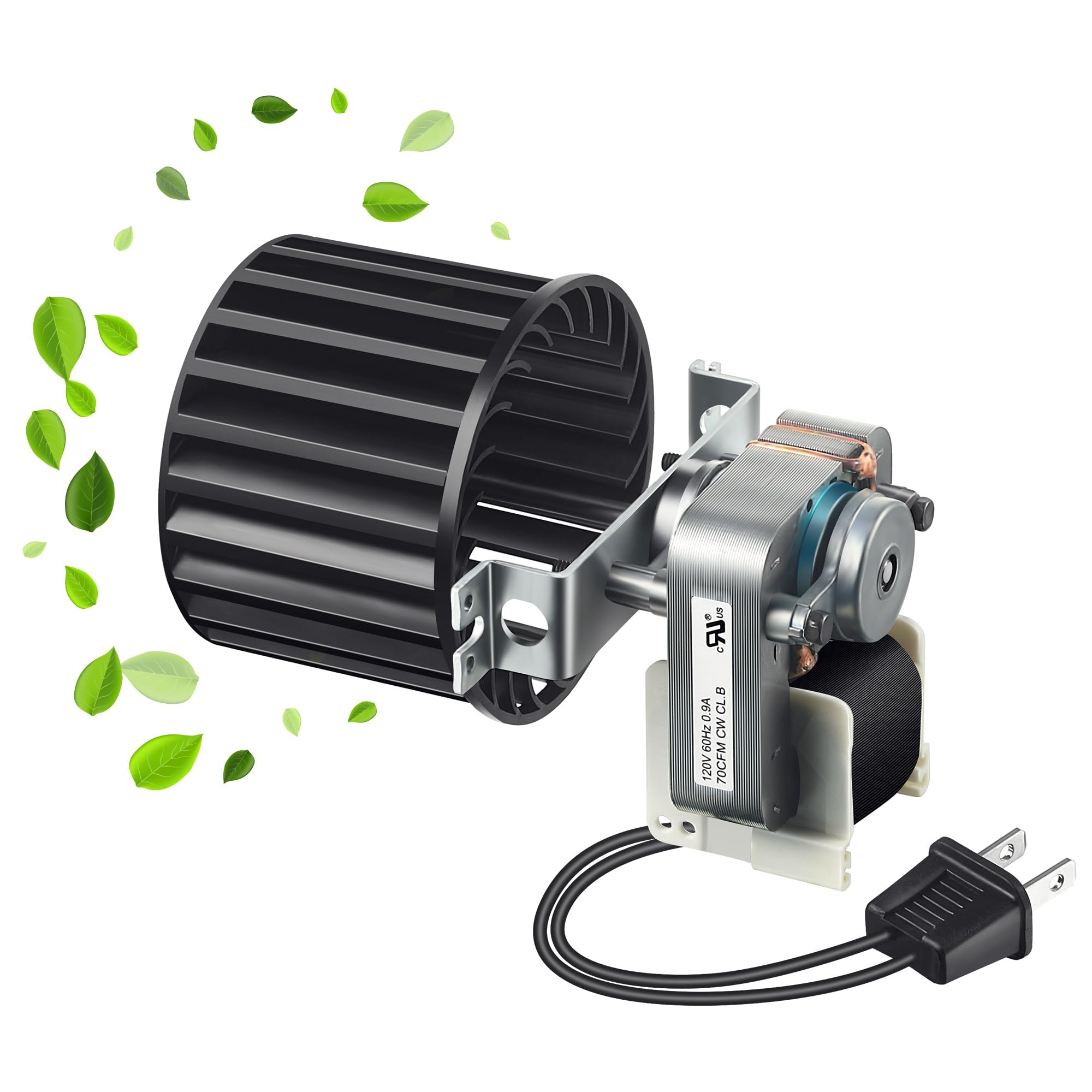 Photo 1 of Ceoighe Bathroom Exhaust Fan Motor, S97009796 Fan Blower Assembly Compatible with Nutone Broan Bulb Ceiling Heater, 70 CFM 120V (1 Pcs)