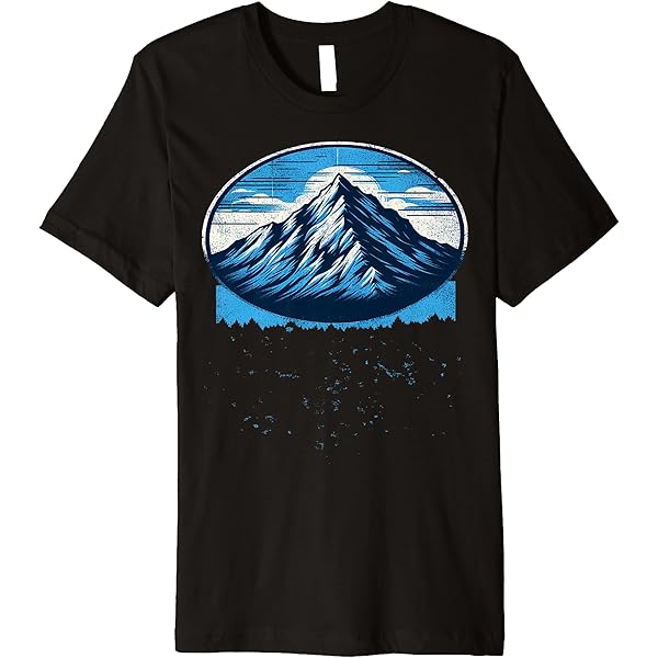 Tシャツ・カットソー OAMC Rings Graphic Print Short Sleeve T-Shirt Midnight Blue Amazon.com: Blue Mountain T-Shirt : Clothing, Shoes & Jewelry