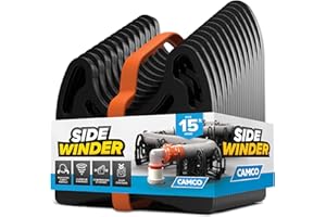 Camco Sidewinder 15-Ft RV Sewer Hose Support - Features Flexible Telescoping Design for Avoiding Obstacles & Deep Cradles Secure RV Sewer Hose - Out-of-The-Box Ready & Folds for RV Storage (43043)