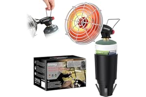 RUINOPAR Golf Cart Heater,9,200BTU Portable Propane Heater with Self Ignition,with Golf Cart Cup Holder for EZGO Yamaha Club Car,Most Golf Cart(Fuel Cylinder not included)