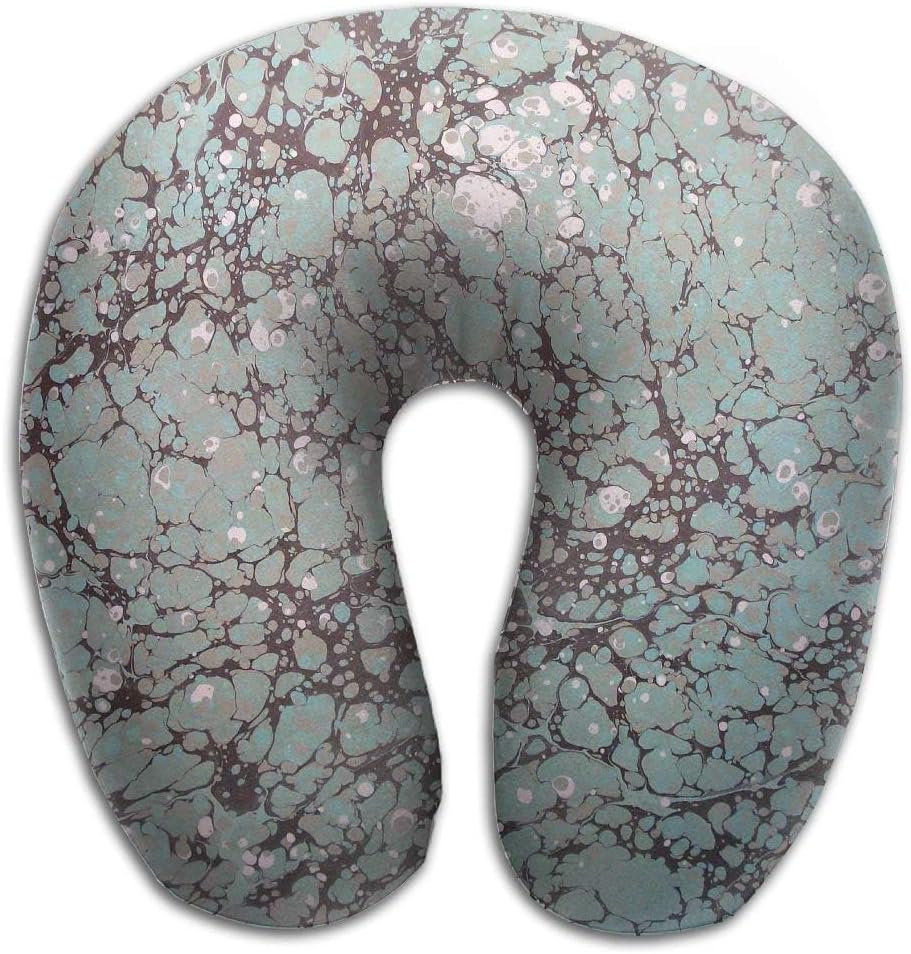 hanbaozhou Memory Foam Neck Pillow Cushion Abstract Printing Comfy Soft U-Shape Cervical Pillow Head Support For Travel Office Home Sleeping