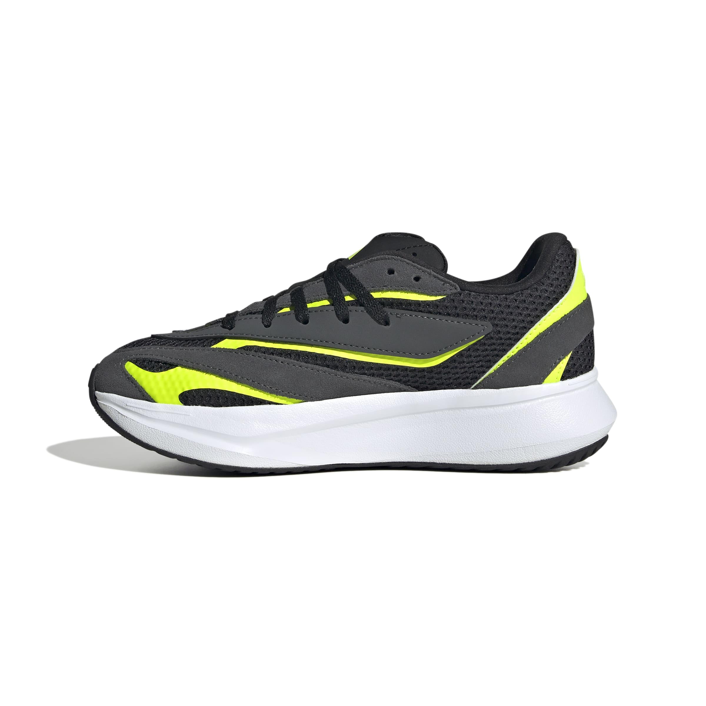 Adidas Unisex-Kids Lightblaze, Black/Iron Metallic/Lucid Lemon, 4.5