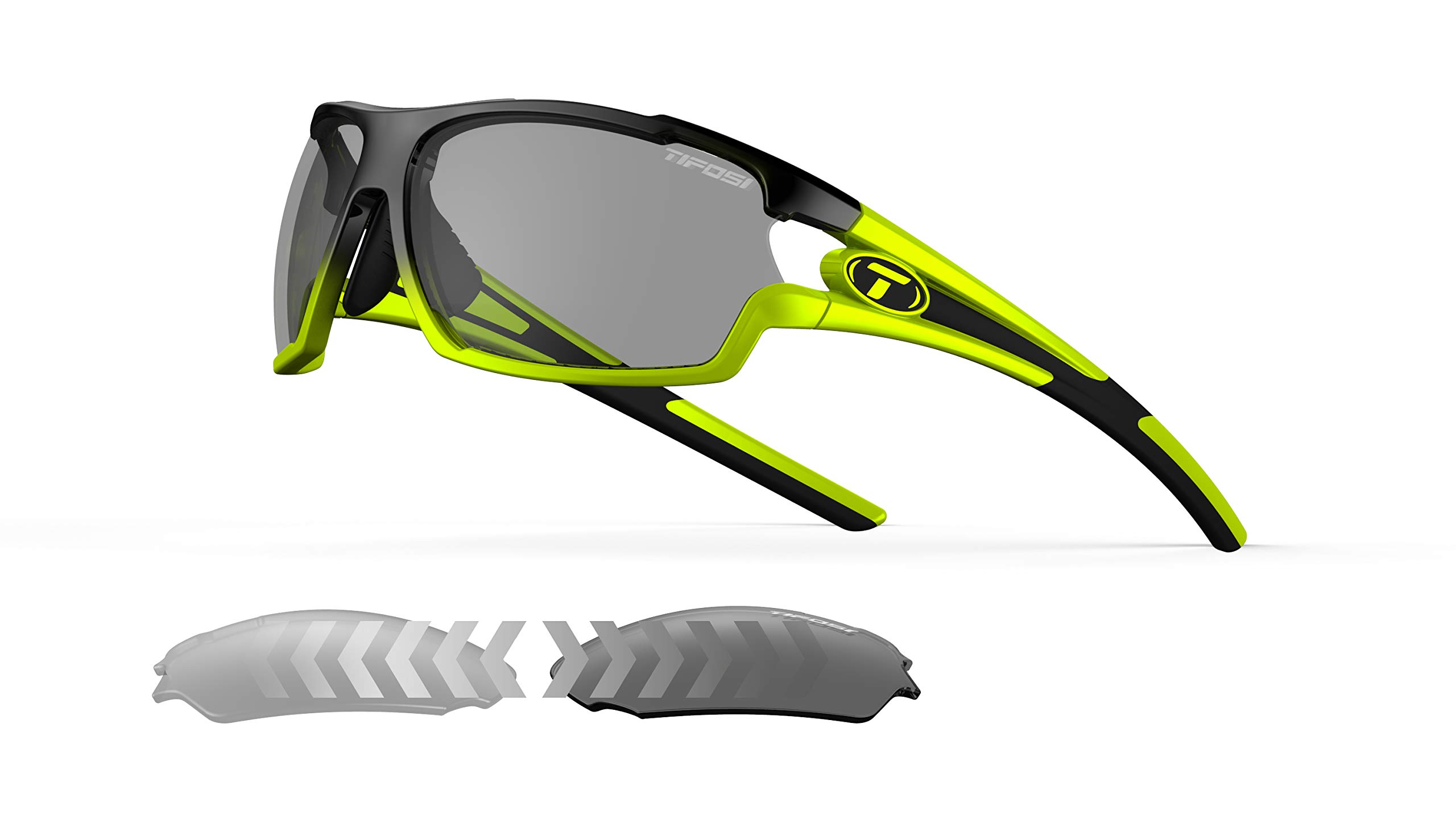 Tifosi Amok Single Lens Eyewear - Race Neon/Fototec Smoke