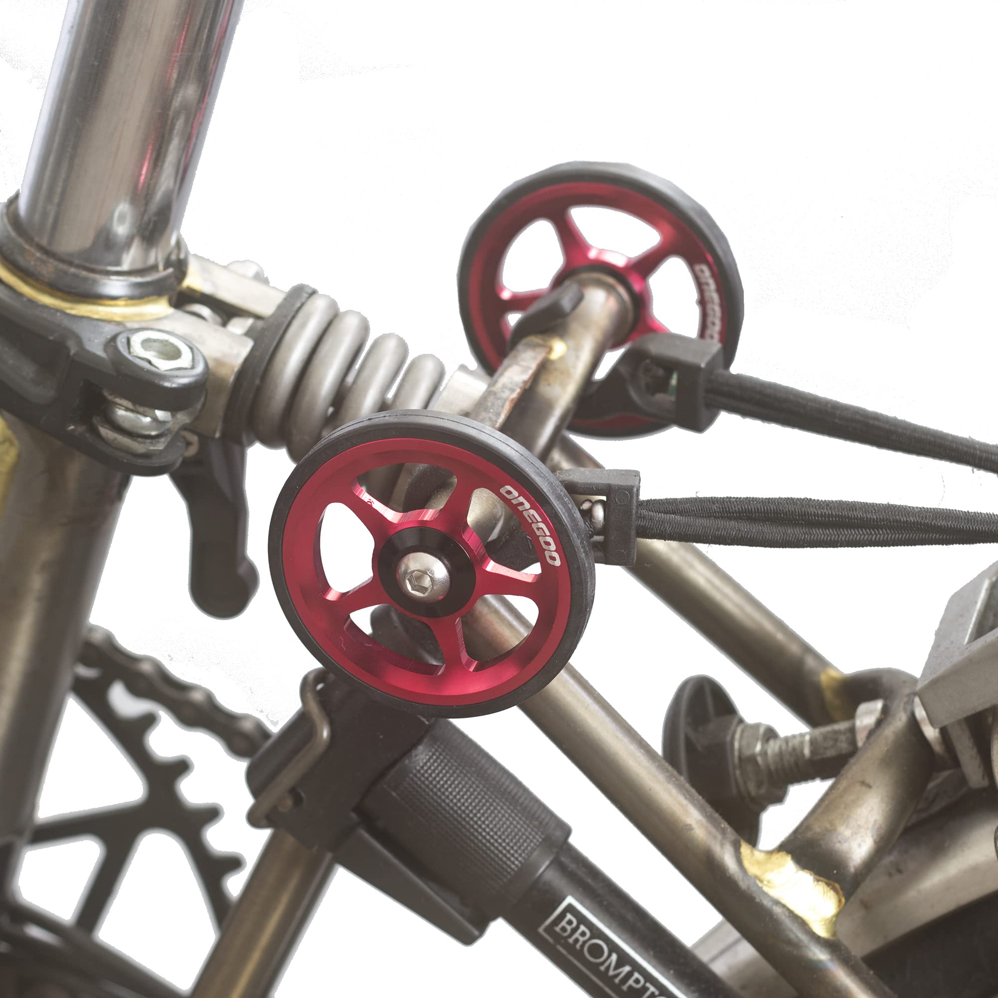 London Craftwork Lightweight Easy Wheels For BROMPTON in RED