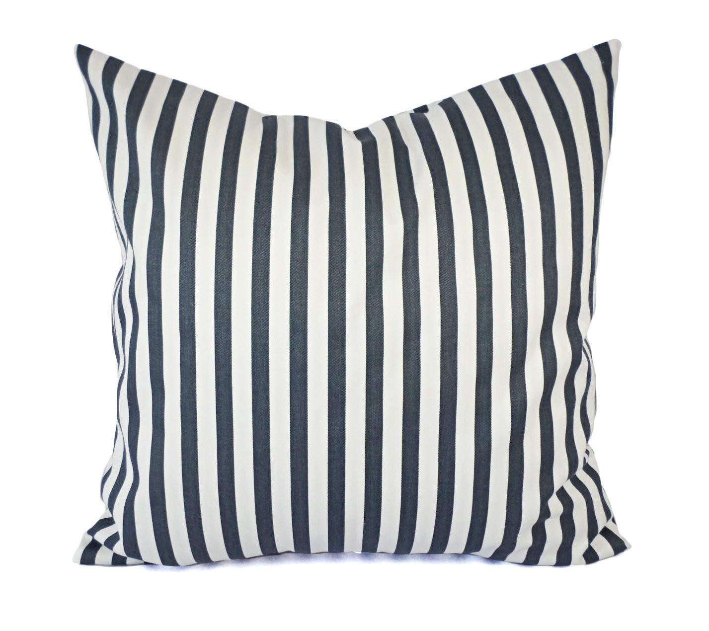 Amazon Com Charcoal Pillows Grey And White Striped Pillow Cover
