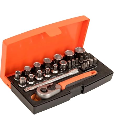 BAHCO ディープソケット レンチセット 37ピース SL25L 8692 Amazon.com: Bahco SL25L Socket & Mechanical Set, Metric 1/4
