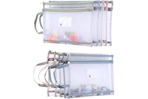 10-Pack Reusable Toy Bags – Toy Organizer Bags, Mesh Zipper Pouches for Kids’ Toys, Puzzles, Games & School Supplies