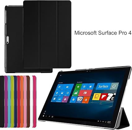 Amazon Microsoft Surface Pro 4 12 3インチカバーケース スリム軽量立っカスタムフィットカバー 自動スリープ スリープ解除up For Microsoft Surface Pro 4 12 3インチ タブレット X Tab タブレットケース 通販