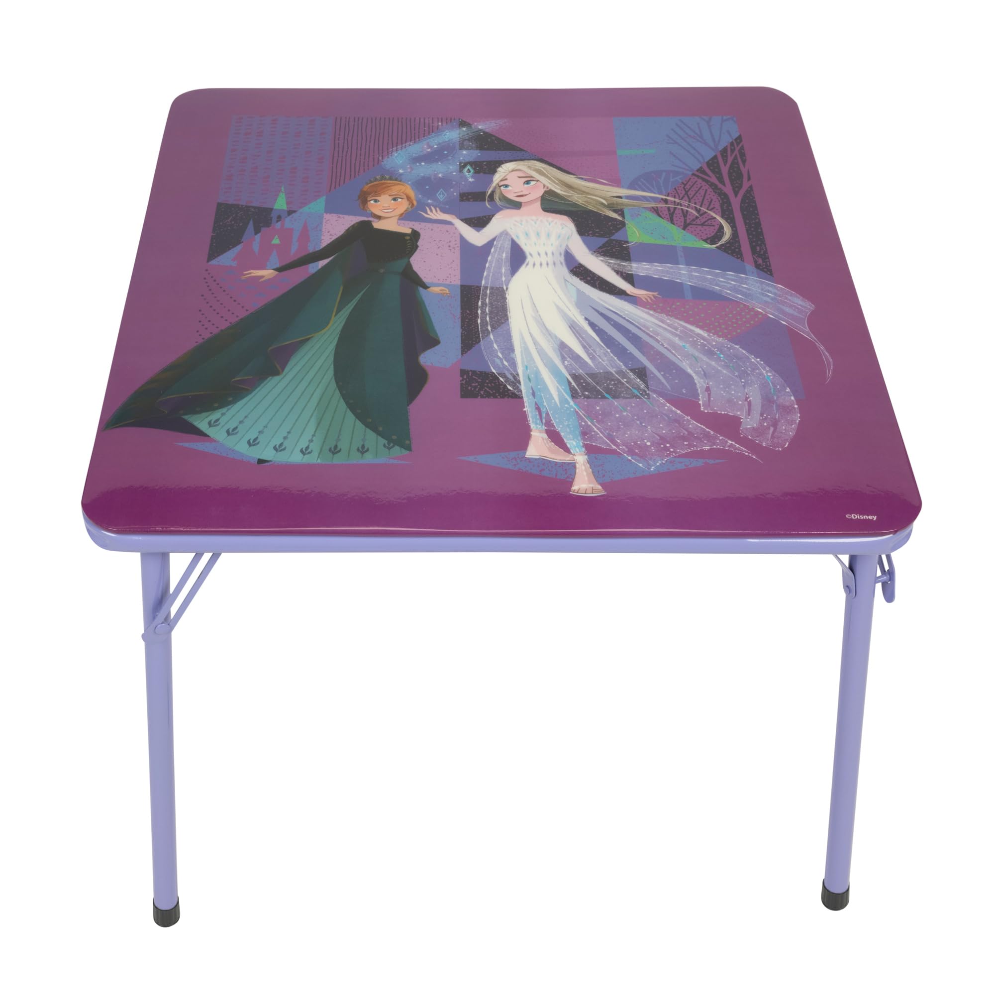 Disney Frozen Kids Folding Table & Chairs Set for Kid and Toddler 36 Months Up to 7 Years, Includes: 1 Table (24