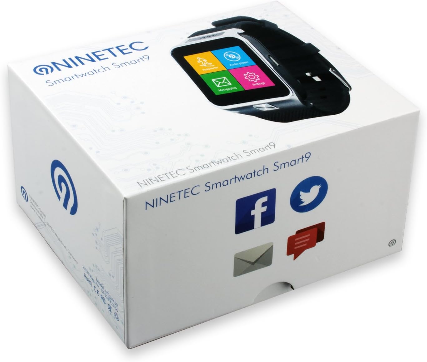 Ninetec - Smartwatch smart9 Plata: Amazon.es: Informática