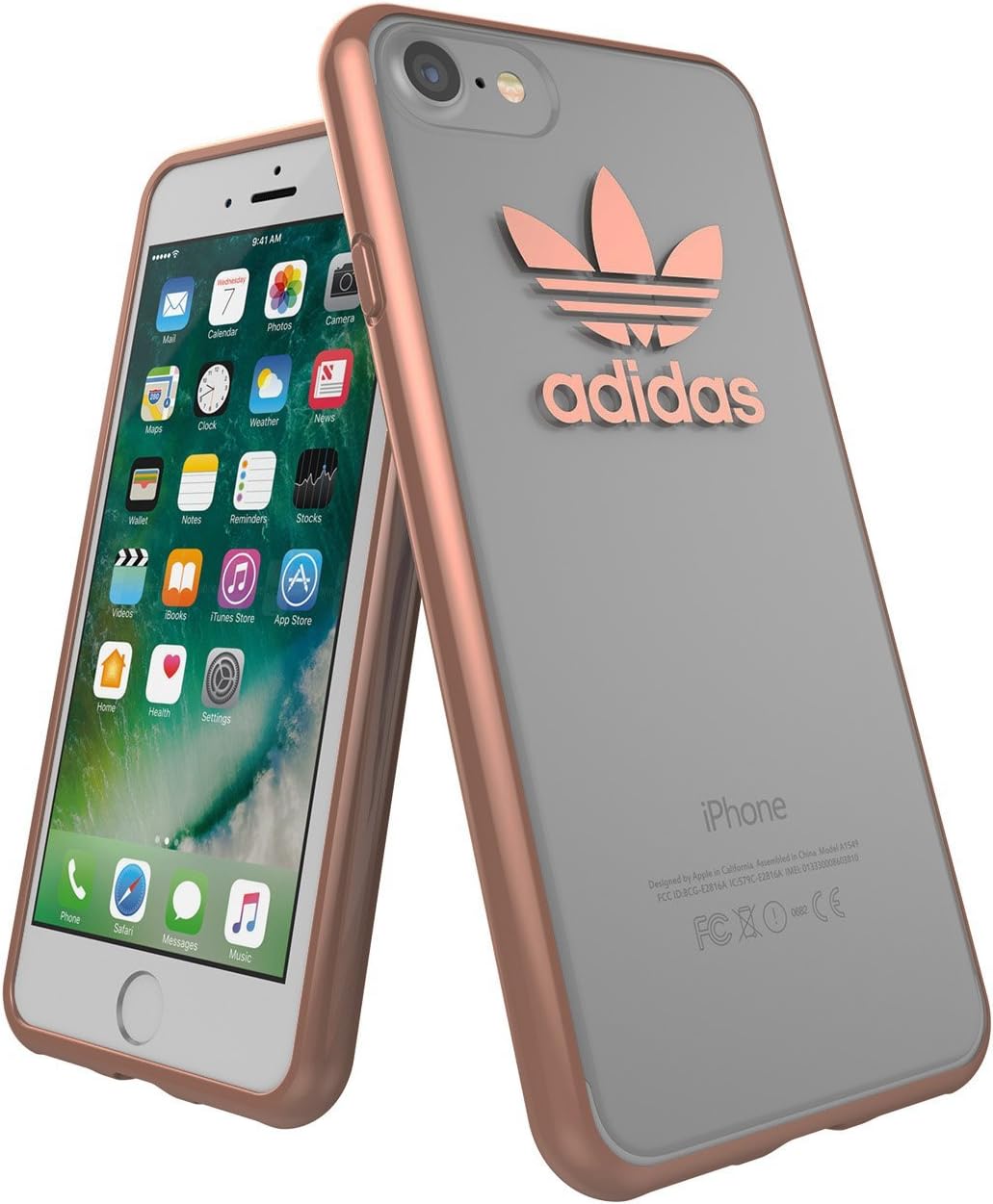 Amazon Co Jp アディダス公式ライセンスショップ アディダスオリジナルス Iphone7ケース クリア X ローズゴールド ロゴ Adidas Originals Iphone 7 Clear X Rosegold Logo 家電 カメラ