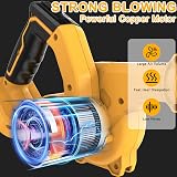 Powarobor Cordless Air Leaf Blower for DeWalt 18V Battery Tool Only view 4