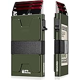 SEMORID Slim Aluminum Card Holder Wallet for Men, Durable Expandable Backplate, RFID Blocking Minimalist Metal Pop Up Wallet, Holds 12+ Cards Plus Cash