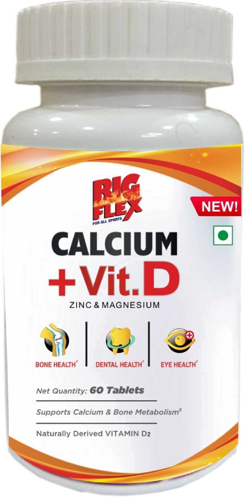 Bigflex Calcium and D3 (60 Tablets)
