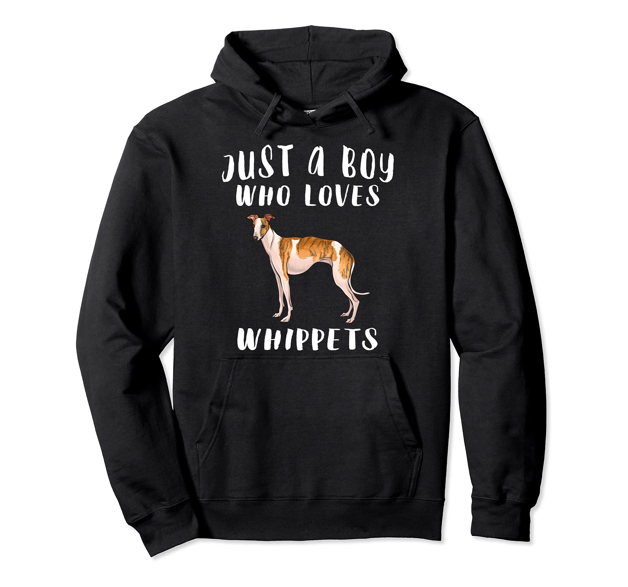 Im Just A Boy Who Loves Whippets Dog Lover Pullover Hoodie