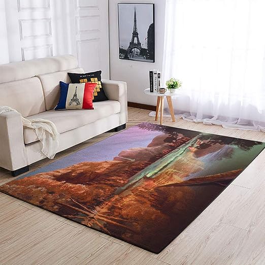 Amazon Com Yosemite River Area Rug Dark Grey Rugs Vintage Oushak